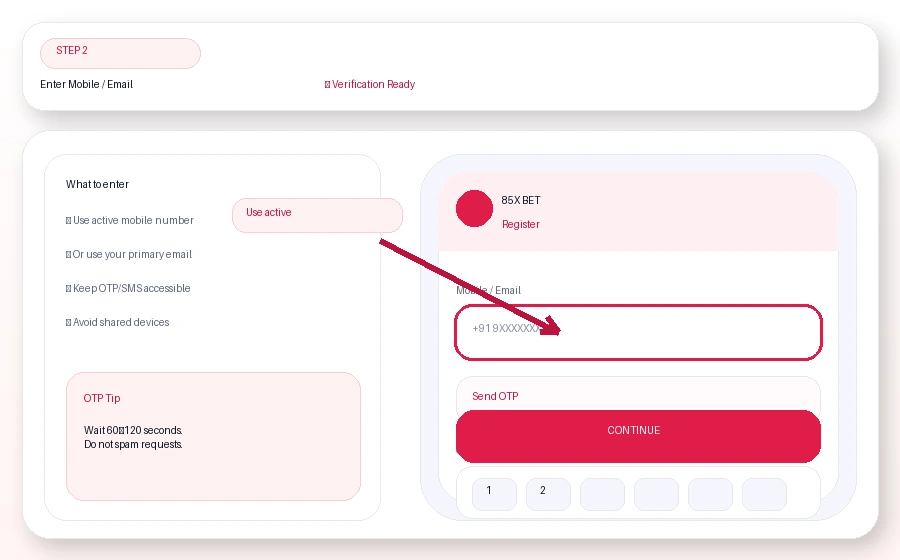 Register step 2 screenshot